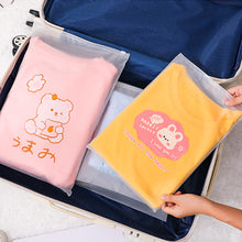 Load image into Gallery viewer, 10Pcs Travel Portable Clothes Shoes Storage Waterproof Transparent Drawstring Cosmetic Bag Girl Clear Makeup Bag Organizer
