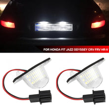 Load image into Gallery viewer, Car LED Number License Plate Error Free for Honda Crv 1995-2015 Fit Jazz Crosstour Odyssey Stream Freed Logo Insight HRV FRV

