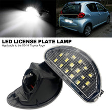 Load image into Gallery viewer, 1/2Pcs Car LED License Number Plate Light LED Number Plate Lamp White For 2005–2014 Toyota Aygo
