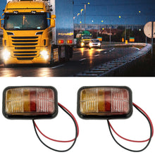 Load image into Gallery viewer, 12-24V Car LED Side Marker Lights Square Lights Warning Tail Light Red Yellow Auto Trailer Truck Lorry clearance Lamps
