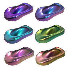 Load image into Gallery viewer, 10g Car Chameleon Pigment Powder Color Changing Pigment Car Decoration Pearlescent Pigment Powder Cosmetic Eye Shadow Nail

