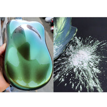 Load image into Gallery viewer, 10g Car Chameleon Pigment Powder Color Changing Pigment Car Decoration Pearlescent Pigment Powder Cosmetic Eye Shadow Nail
