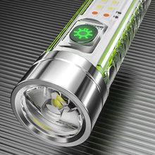 Load image into Gallery viewer, USB C Rechargeable LED Flashlight LED MINI Keychain Light with Tail Magnet Uv Light Multifunction Portable Torch Camping Lights
