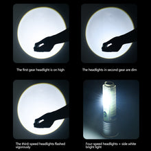 Load image into Gallery viewer, USB C Rechargeable LED Flashlight LED MINI Keychain Light with Tail Magnet Uv Light Multifunction Portable Torch Camping Lights
