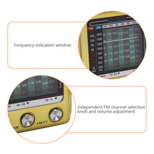 Load image into Gallery viewer, Outdoor Radio SW/AM/FM Stereo Digital Radio Battery Operated Telescopic Antenna Full Band Radio Receiver with Speaker 3.5mm Jack
