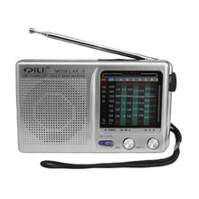 Load image into Gallery viewer, Outdoor Radio SW/AM/FM Stereo Digital Radio Battery Operated Telescopic Antenna Full Band Radio Receiver with Speaker 3.5mm Jack

