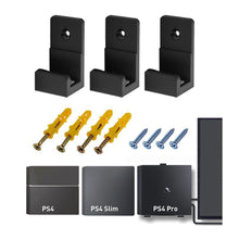 Load image into Gallery viewer, Wall Mount Holder For PS4 Console Bracket For PlayStation 4 Storage Stand Host Rack Hook Base For PS4 Pro/Slim Accessories
