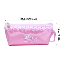 Load image into Gallery viewer, 13*24.5CM Lace Dance Shoes Storage Bag Children's Waterproof Satin Stationery Organizer Pouch With ZipperLace Dance Shoes Storage Bag Children's Waterproof Satin Stationery Organizer Pouch With Zipper

