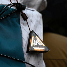 Load image into Gallery viewer, Outdoor Camping Triangular Light Tent Atmosphere Decorative Lamp Multi-Functional Night Cycling Bag Hanging Warning Light
