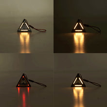 Load image into Gallery viewer, Outdoor Camping Triangular Light Tent Atmosphere Decorative Lamp Multi-Functional Night Cycling Bag Hanging Warning Light
