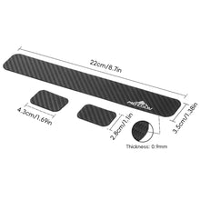 Load image into Gallery viewer, 1Set Bicycle Chain Guard Sticker Anti-Scratch Carbon Fiber Textured Front Forklift Frame Guard Sticker
