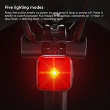 Load image into Gallery viewer, Bicycle High-Brightness LED Square Taillights Multi-Mode Waterproof Night Riding Warning Taillights Riding Equipment
