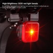 Load image into Gallery viewer, Bicycle High-Brightness LED Square Taillights Multi-Mode Waterproof Night Riding Warning Taillights Riding Equipment
