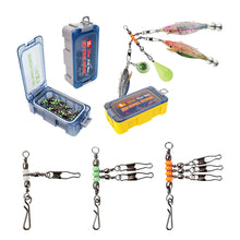 Load image into Gallery viewer, 10PCS/ Box Wooden Shrimp Fishing Set Luminescent Beads Ring Interlocking Clasp Set Fishing Gear Accessories
