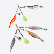 Load image into Gallery viewer, 10PCS/ Box Wooden Shrimp Fishing Set Luminescent Beads Ring Interlocking Clasp Set Fishing Gear Accessories
