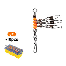 Load image into Gallery viewer, 10PCS/ Box Wooden Shrimp Fishing Set Luminescent Beads Ring Interlocking Clasp Set Fishing Gear Accessories
