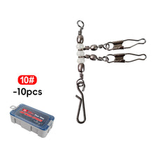 Load image into Gallery viewer, 10PCS/ Box Wooden Shrimp Fishing Set Luminescent Beads Ring Interlocking Clasp Set Fishing Gear Accessories
