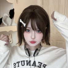 Load image into Gallery viewer, Women AG Wig Short Hair Lolita Realistic Bangs Sweet Girl Scalp Natural Matte Short Straight Wig Cover
