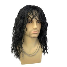 Load image into Gallery viewer, Men's Wig Punk Rock Short Curly Hair Halloween Dress Up Wig Headset Men Cool Personality Whole Wig Cover
