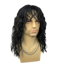 Load image into Gallery viewer, Men's Wig Punk Rock Short Curly Hair Halloween Dress Up Wig Headset Men Cool Personality Whole Wig Cover
