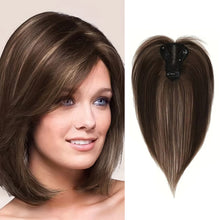 Load image into Gallery viewer, Wig Piece for Women with A Bangs Patch Covering White Hair Thin Invisible Naturally Fluffy Bangs Patch Women Wig
