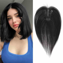 Load image into Gallery viewer, Wig Piece for Women with A Bangs Patch Covering White Hair Thin Invisible Naturally Fluffy Bangs Patch Women Wig
