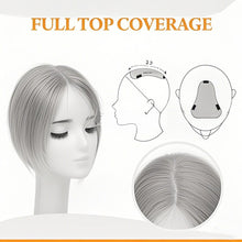 Load image into Gallery viewer, Wig Piece for Women with A Bangs Patch Covering White Hair Thin Invisible Naturally Fluffy Bangs Patch Women Wig
