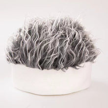 Load image into Gallery viewer, Autumn and Winter One-piece Wig Hat Male Landlord Hat Fashion Version Plush Retro Street Parody Brimless Trendy Knitted Hat

