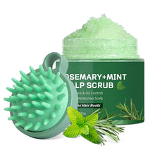 Load image into Gallery viewer, Rosemary Mint Scalp Scrub Deep Cleansing Refreshing Oil Control Rosemary Shampoo for Strengthens Hair Nourishing The Scalp
