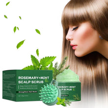 Load image into Gallery viewer, Rosemary Mint Scalp Scrub Deep Cleansing Refreshing Oil Control Rosemary Shampoo for Strengthens Hair Nourishing The Scalp
