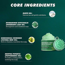 Load image into Gallery viewer, Rosemary Mint Scalp Scrub Deep Cleansing Refreshing Oil Control Rosemary Shampoo for Strengthens Hair Nourishing The Scalp
