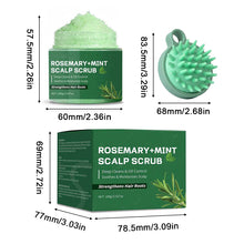 Load image into Gallery viewer, Rosemary Mint Scalp Scrub Deep Cleansing Refreshing Oil Control Rosemary Shampoo for Strengthens Hair Nourishing The Scalp

