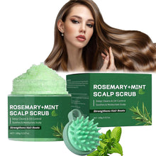 Load image into Gallery viewer, Rosemary Mint Scalp Scrub Deep Cleansing Refreshing Oil Control Rosemary Shampoo for Strengthens Hair Nourishing The Scalp

