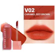 Load image into Gallery viewer, Waterproof Liquid Lipstick Matte Velvet Clay Texture Lip Gloss Bohemian Style Earth Brown Lasting Non Stick Cup Makeup
