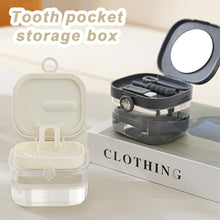 Load image into Gallery viewer, Multi Functional Denture Cleaning Box Portable Bathroom Washing Denture Cleaner Storage Box Denture Cleaning Soaking Box
