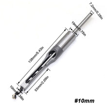 Load image into Gallery viewer, 1Pc 6-16mm HSS Square hole drill Woodworking Drill Tools Auger Mortising Chisel Drill Set DIY Furniture Square Woodworking drill
