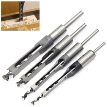 Load image into Gallery viewer, 1Pc 6-16mm HSS Square hole drill Woodworking Drill Tools Auger Mortising Chisel Drill Set DIY Furniture Square Woodworking drill

