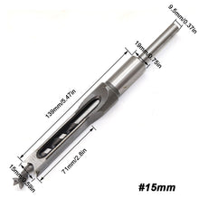Load image into Gallery viewer, 1Pc 6-16mm HSS Square hole drill Woodworking Drill Tools Auger Mortising Chisel Drill Set DIY Furniture Square Woodworking drill
