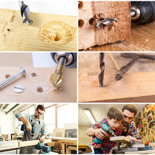Load image into Gallery viewer, 1Pc 6-16mm HSS Square hole drill Woodworking Drill Tools Auger Mortising Chisel Drill Set DIY Furniture Square Woodworking drill
