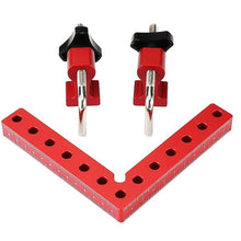 Load image into Gallery viewer, 90° 140mm Aluminum Alloy Metal Corner Clamps For Woodworking Positioning Fixed Right Angle Clamp Corner Clamp High Precision Measuring Tool
