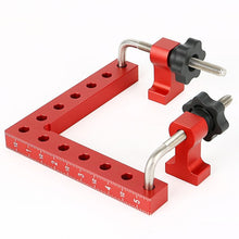 Load image into Gallery viewer, 90° 140mm Aluminum Alloy Metal Corner Clamps For Woodworking Positioning Fixed Right Angle Clamp Corner Clamp High Precision Measuring Tool
