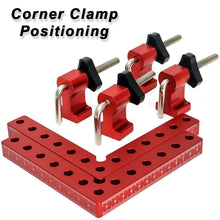 Load image into Gallery viewer, 90° 140mm Aluminum Alloy Metal Corner Clamps For Woodworking Positioning Fixed Right Angle Clamp Corner Clamp High Precision Measuring Tool
