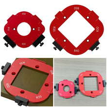 Load image into Gallery viewer, Woodworking Router Arcs Angle Positioning Template Corner Radius Routers R10-R50 Radius Jig Wood Milling Cutter Round R-corner
