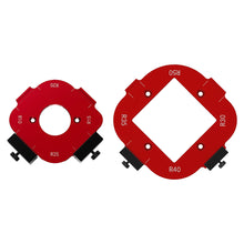 Load image into Gallery viewer, Woodworking Router Arcs Angle Positioning Template Corner Radius Routers R10-R50 Radius Jig Wood Milling Cutter Round R-corner
