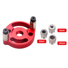 Load image into Gallery viewer, 3-10mm Vertical Doweling Jig Kit Self Centering Drill Guide Locator Aluminum Alloy Woodworking Hole Puncher DIY Furniture Connection
