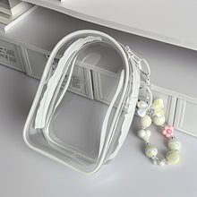 Load image into Gallery viewer, For 17cm Labubu V2 V3 15cm Cotton Doll Outfit Crossbody Pain Bag PVC Storage Bag Dolls Display Bag
