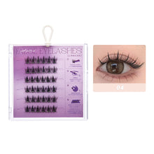 Load image into Gallery viewer, C Curl Glue-free Manga Lashes Reusable Natural Segmented Eyelashes Single Cluster No Need Glue Cat Elf False Eyelashes Down Eyelashes

