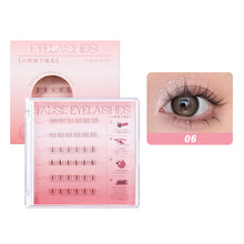 Load image into Gallery viewer, C Curl Glue-free Manga Lashes Reusable Natural Segmented Eyelashes Single Cluster No Need Glue Cat Elf False Eyelashes Down Eyelashes
