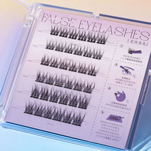 Load image into Gallery viewer, C Curl Glue-free Manga Lashes Reusable Natural Segmented Eyelashes Single Cluster No Need Glue Cat Elf False Eyelashes Down Eyelashes
