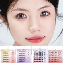 Load image into Gallery viewer, C Curl Glue-free Manga Lashes Reusable Natural Segmented Eyelashes Single Cluster No Need Glue Cat Elf False Eyelashes Down Eyelashes
